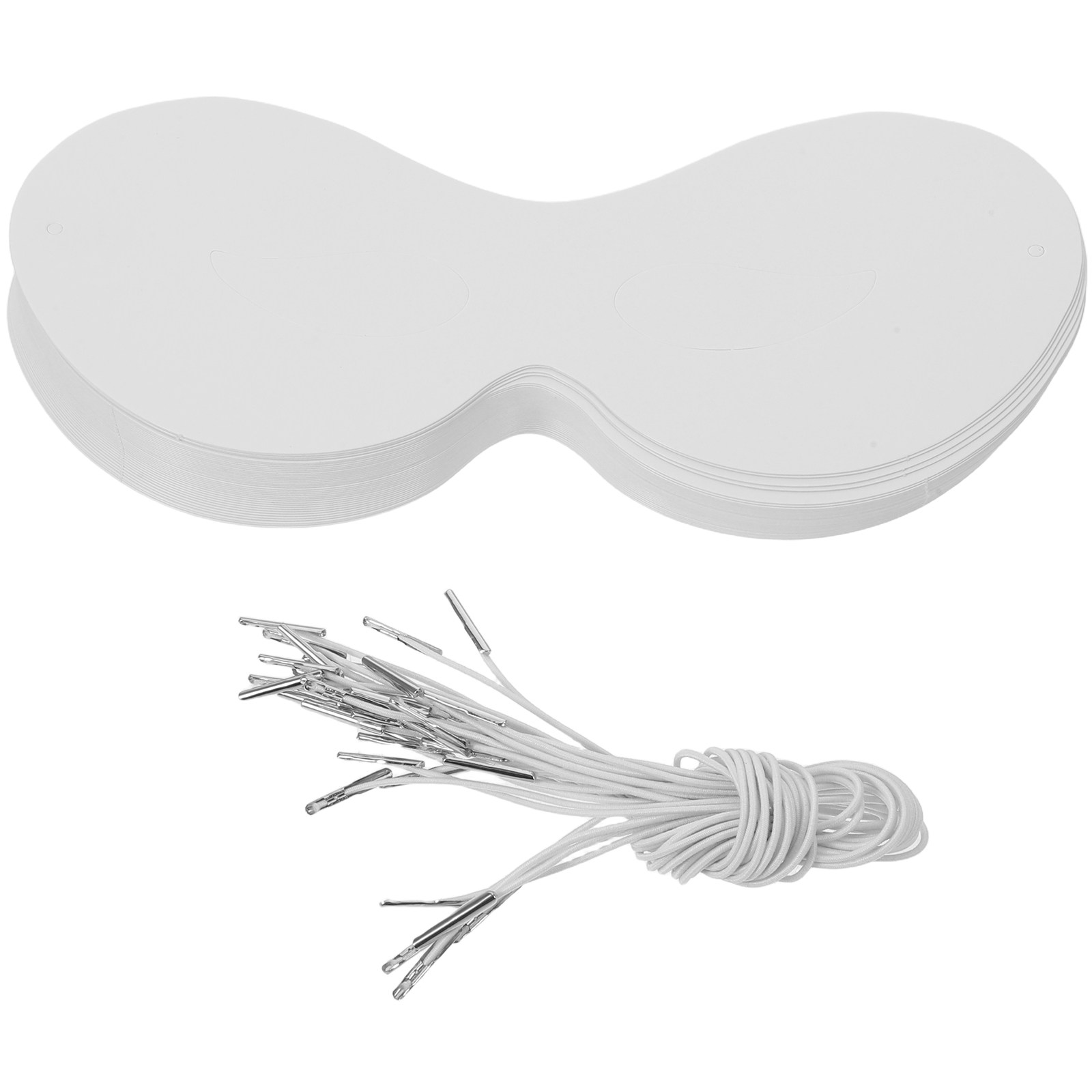 Art Craft With Paper - 40Pcs Children's Blank Masks Paintable White