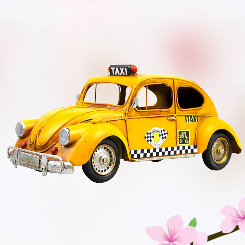 Metal Taxi Car Model Vintage T - Art Craft Bar 评论和价格