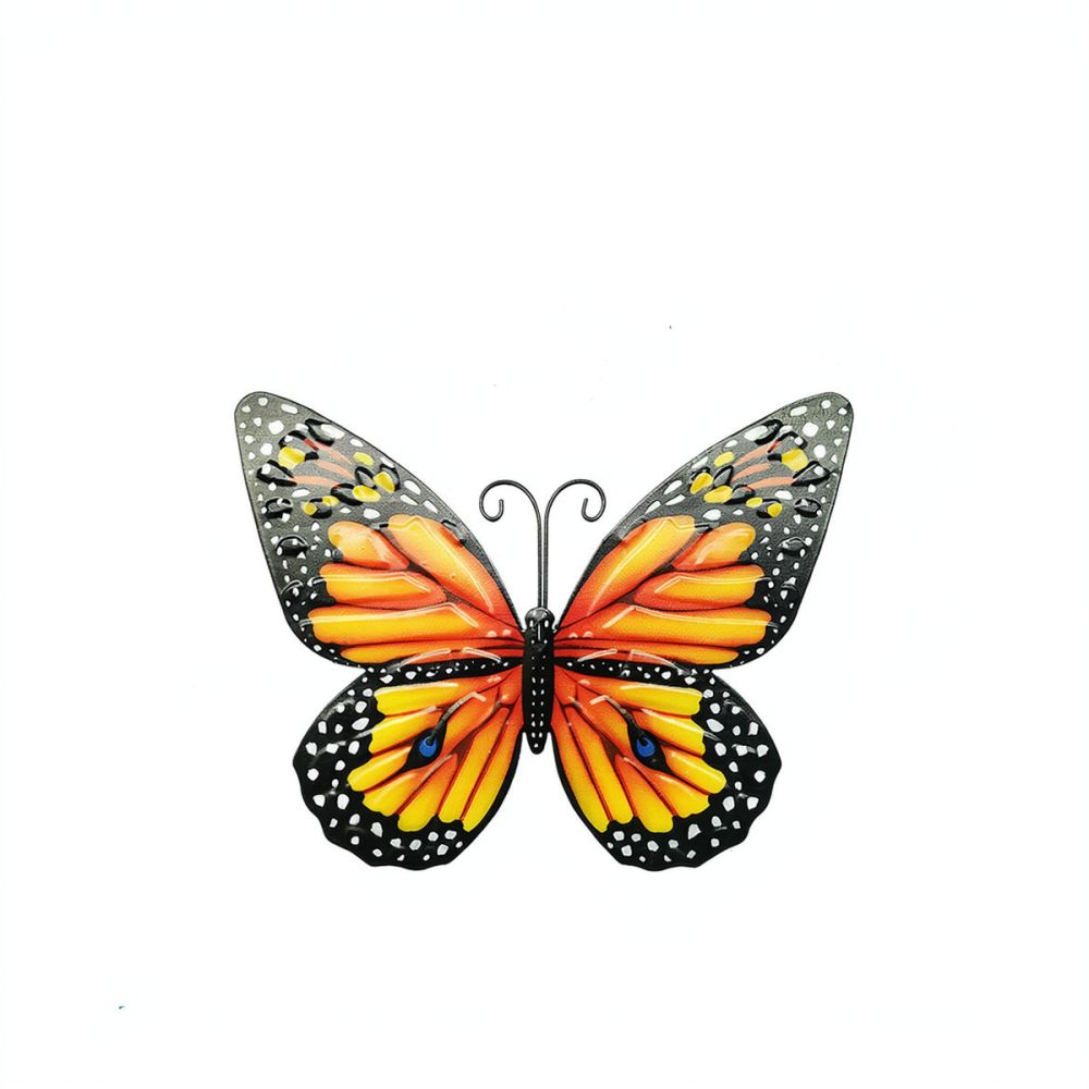 Small Metal Butterfly Wall Dec - Art And Craft For Nursery 评论和价格