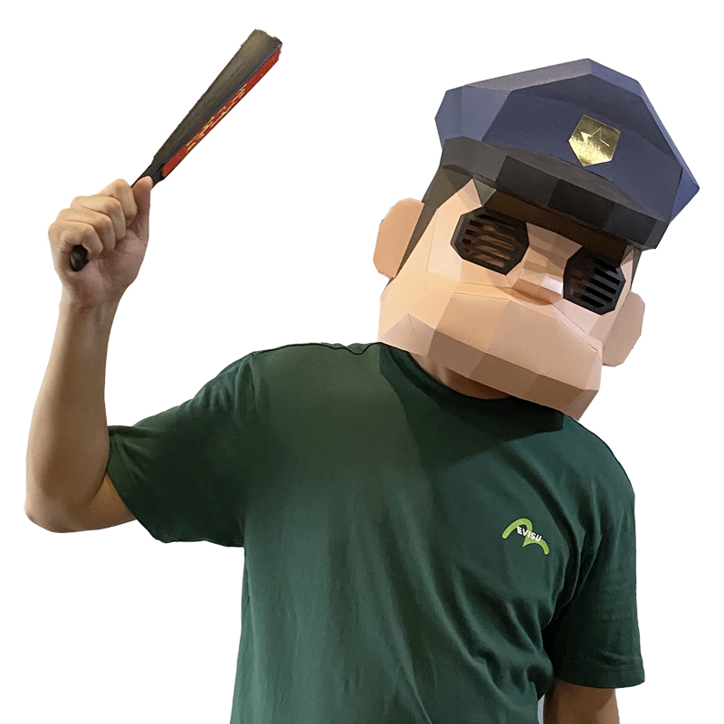 Cartoon Police Mask Paper Mode - Art Craft Cardboard 评论和价格