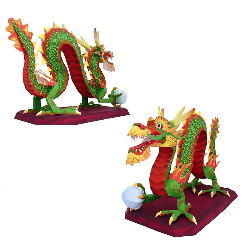 Chinese Dragon Loong Handmade  - Art Craft Cardboard 评论和价格